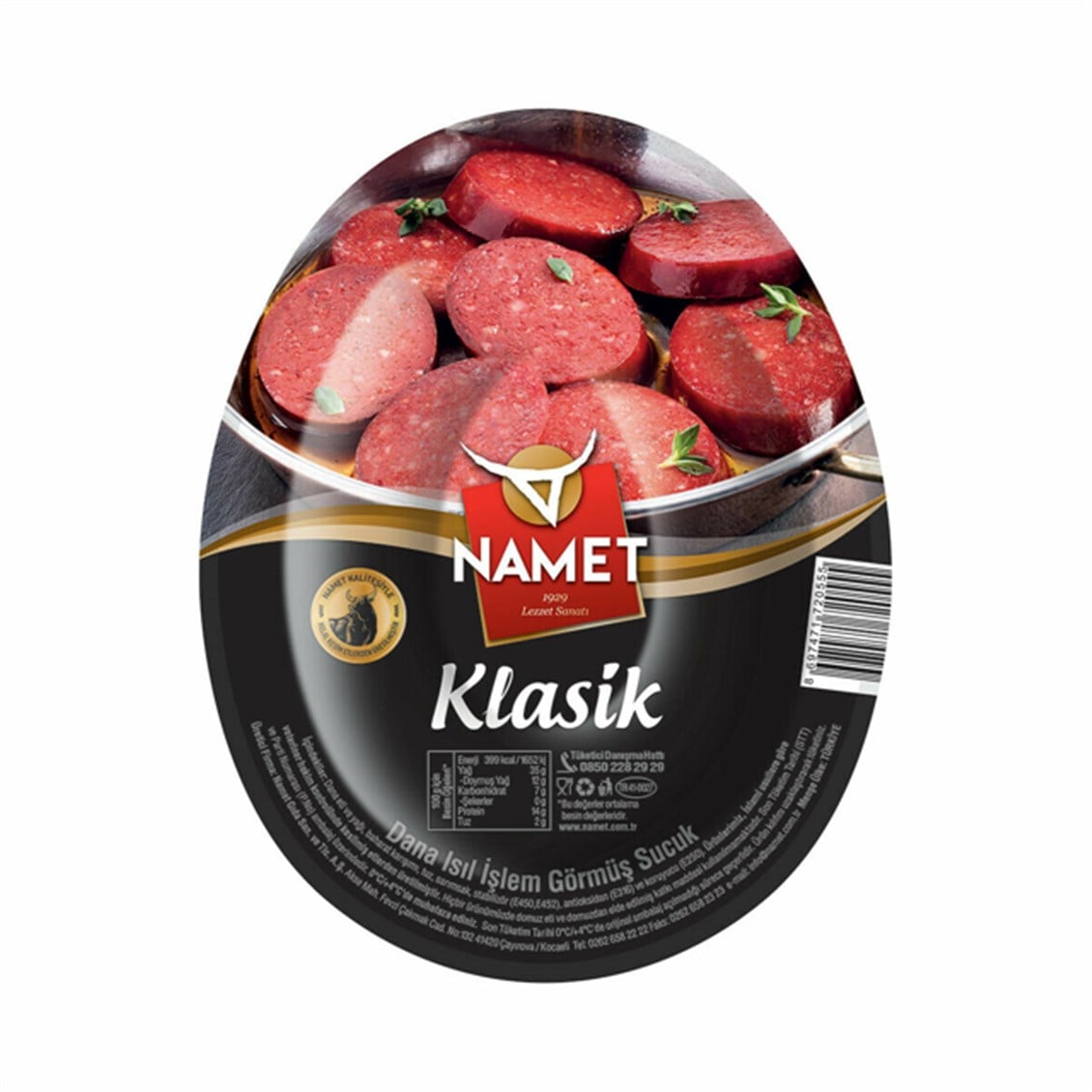 Namet Isıl İşlem Görmüş Dana Sucuk 200 Gr
