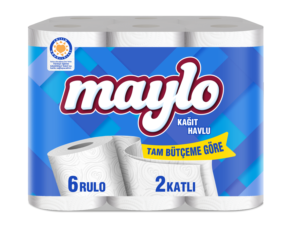 Maylo Ooo 2 Katlı Kağıt Havlu  6'lı1 Adet