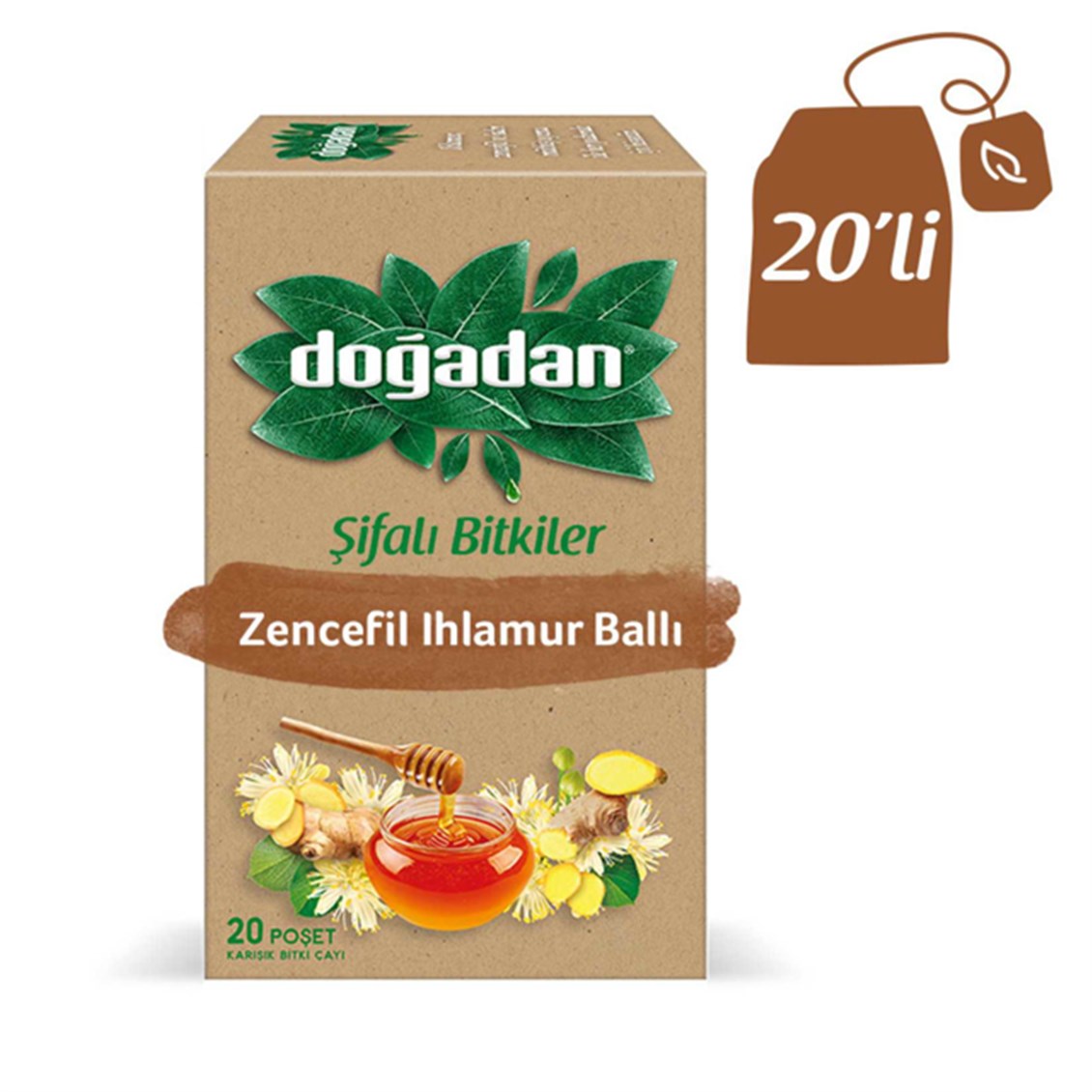 Doğadan Zencefil Ihlamur Ballı Bitki Çayı 24 gr