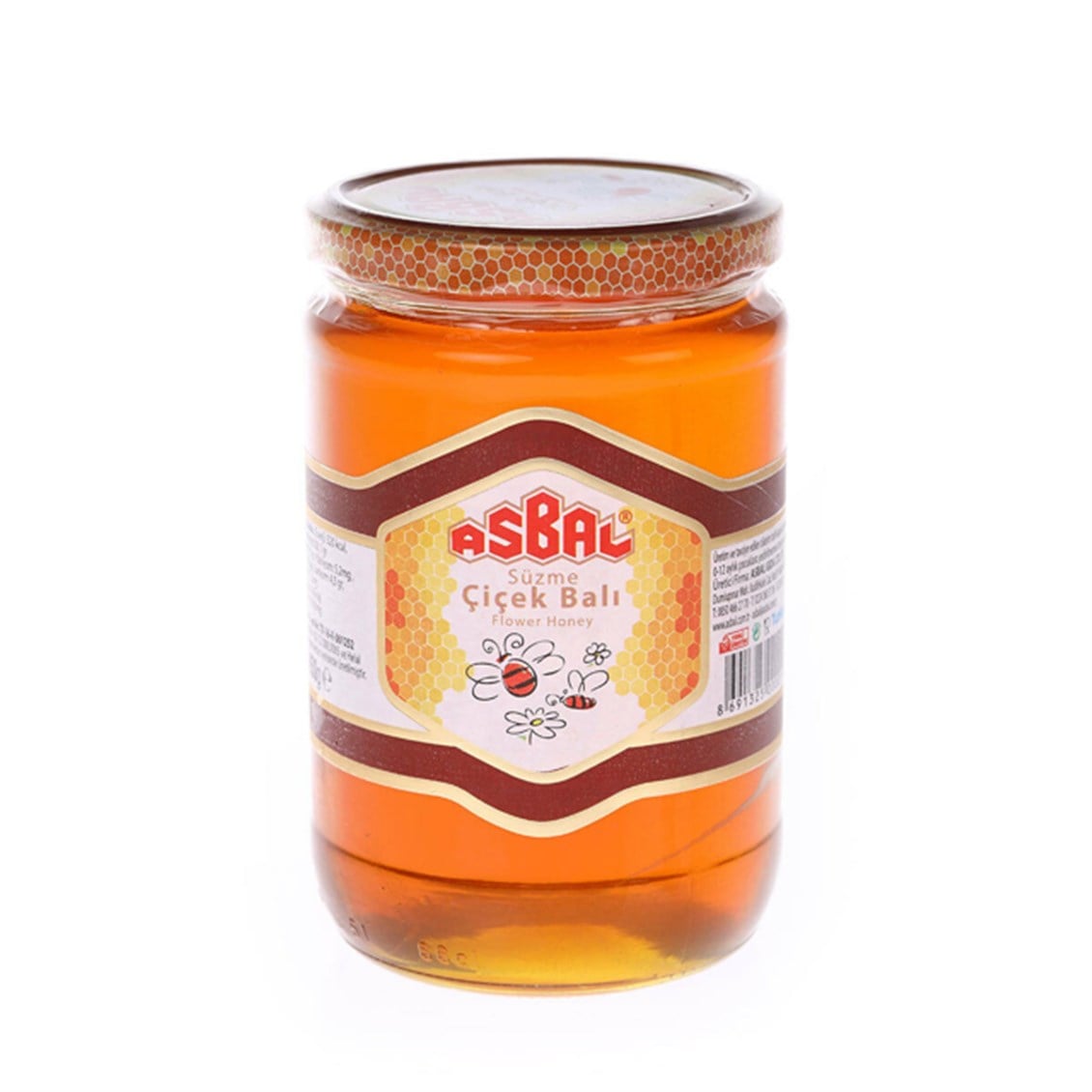 Asbal Süzme Çiçek Balı 500 Gr
