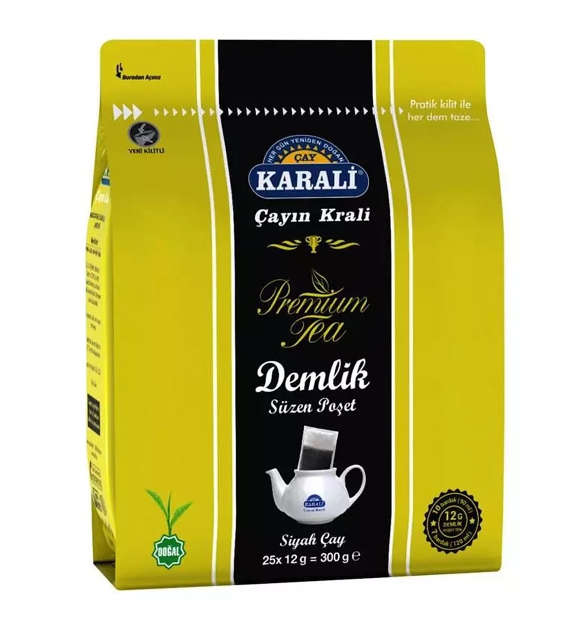Karalı Premıum Demlık Poset 25*12 Gr