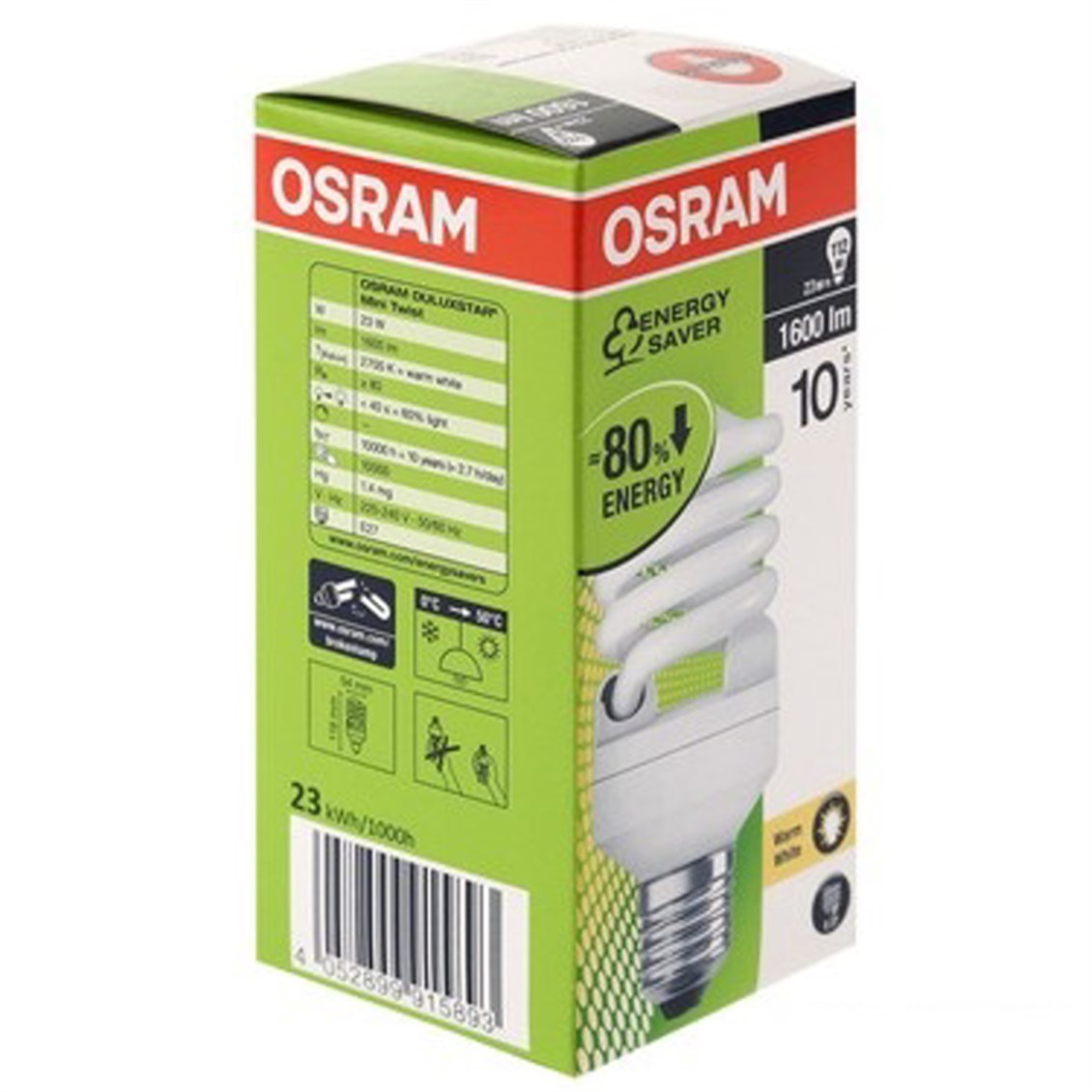 Osram Mini Twist 23W E27 Beyaz Işık