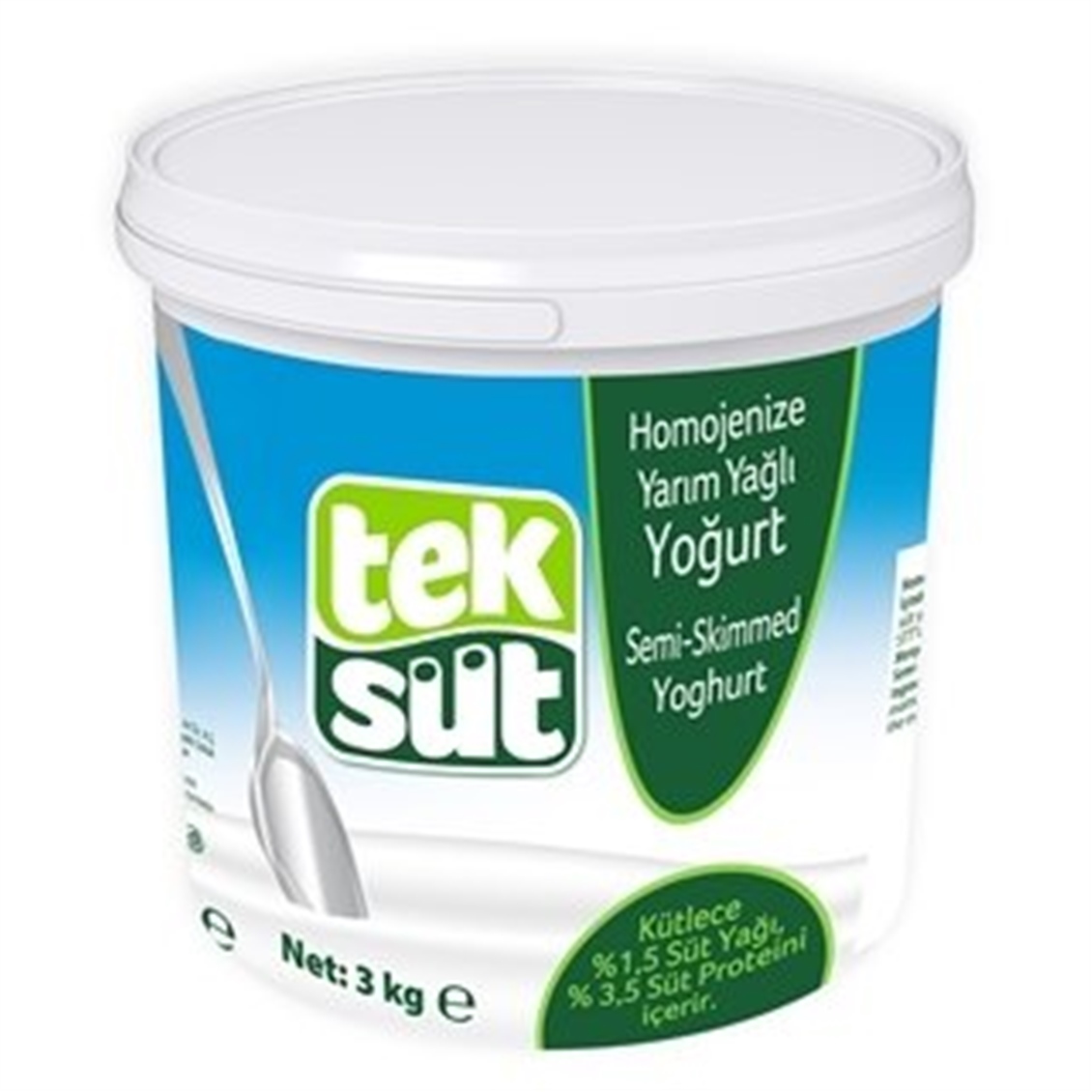 TEKSUT YOGURT YARIM YAGLI 3000 GR 