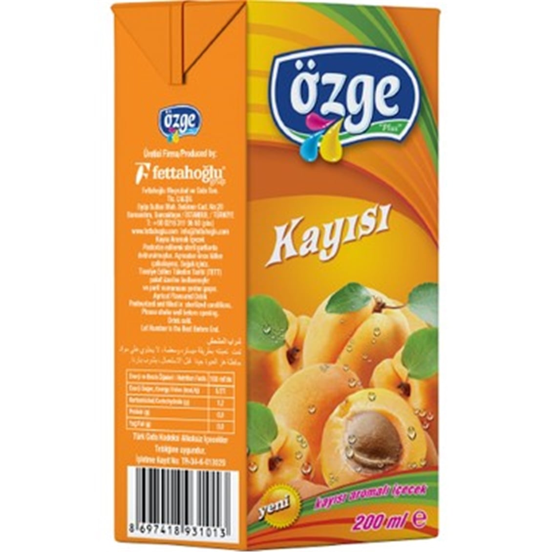  OZGE M.SUYU KAYISI 200 ML 