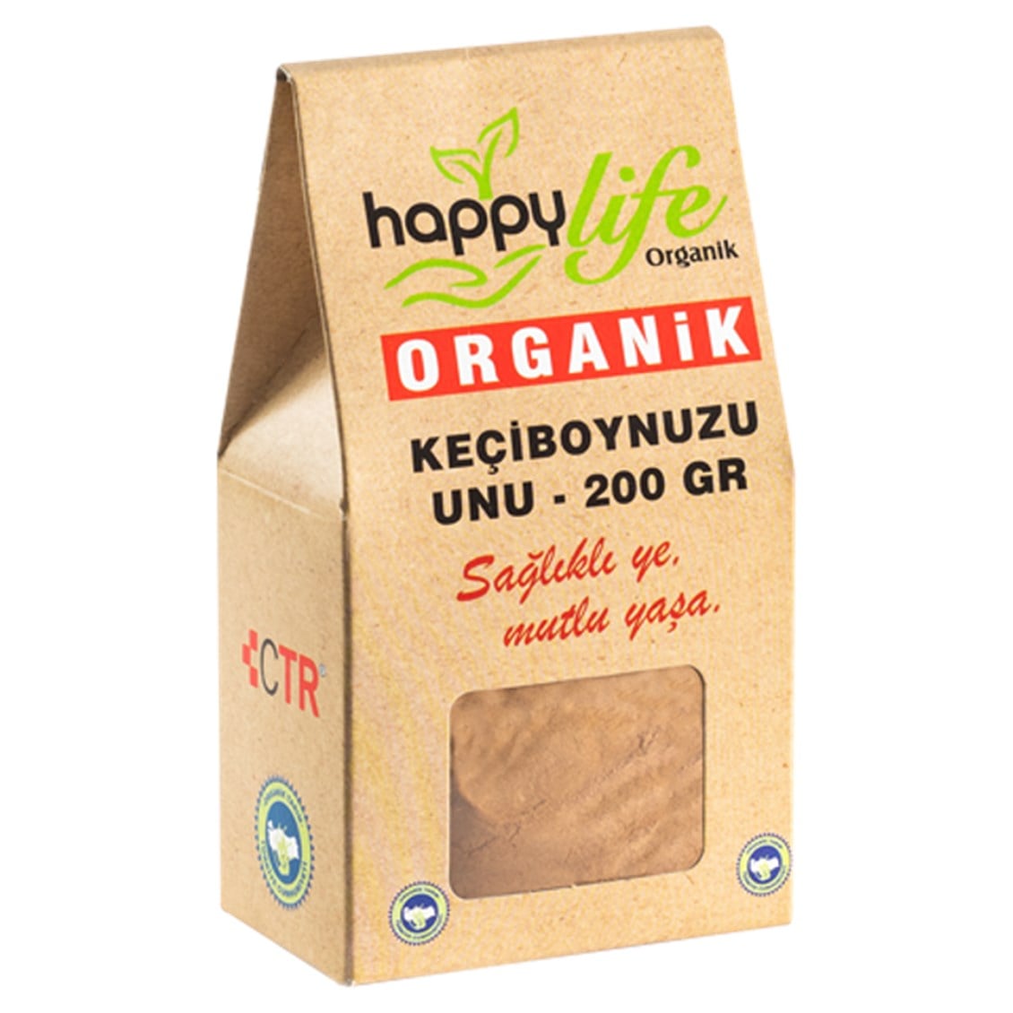 Happylife Organik Keçiboynuzu Unu 200 Gr