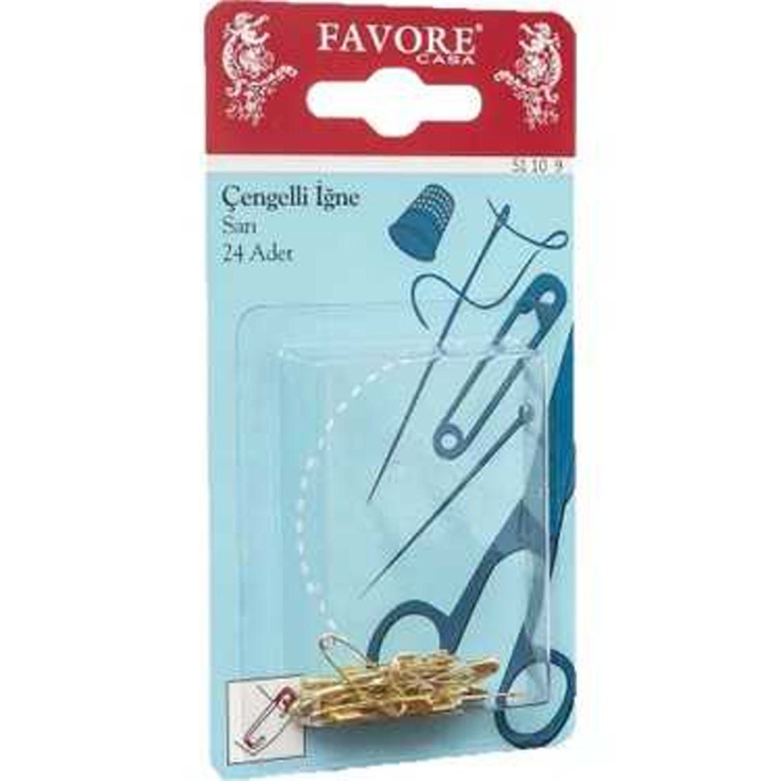 Favore Sarı Çengelli İğne