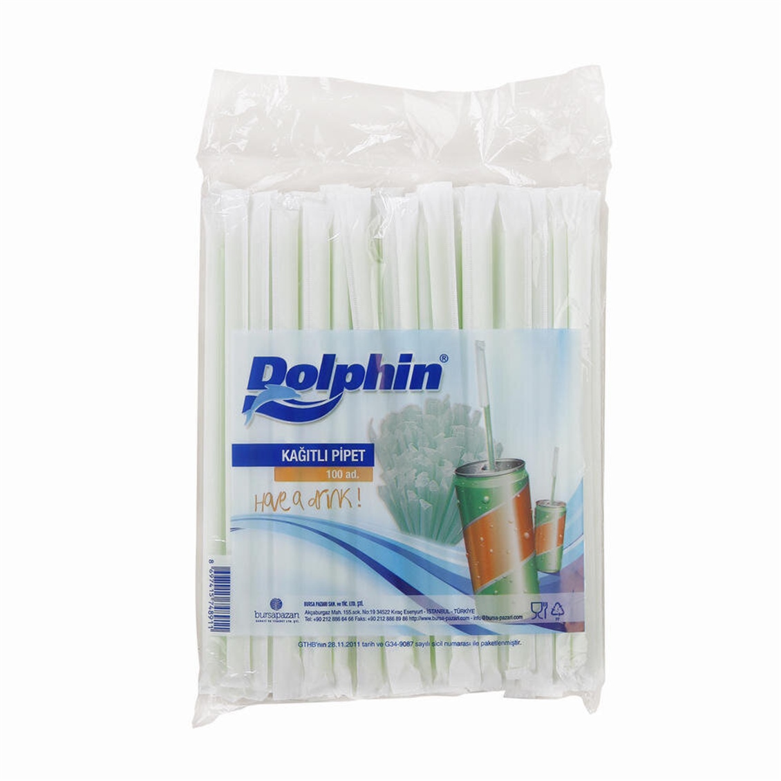  DOLPHIN KAGITLI  PIPET 100LU 