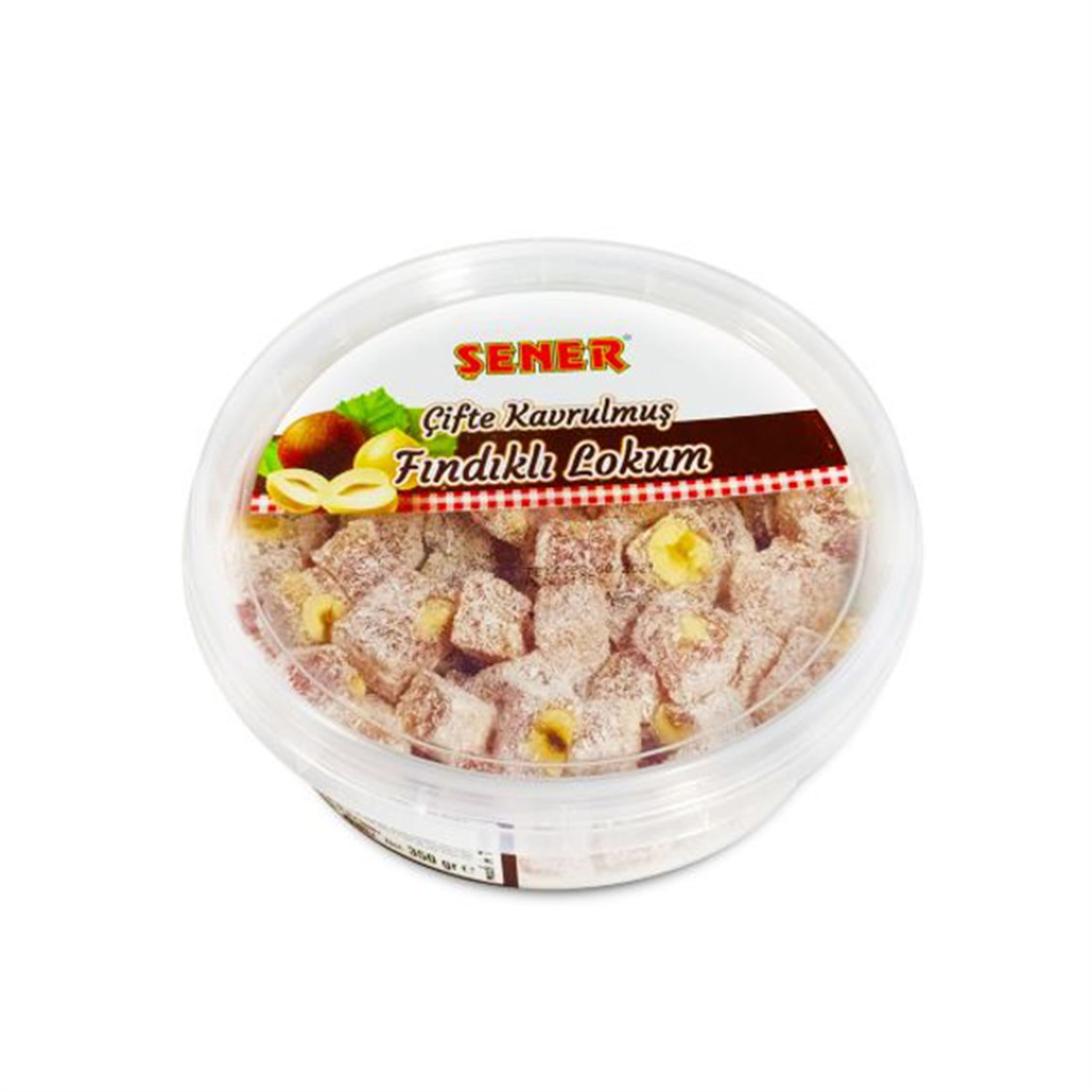 Şener Çifte Kavrulmuş Fındıklı Lokum 350 Gr