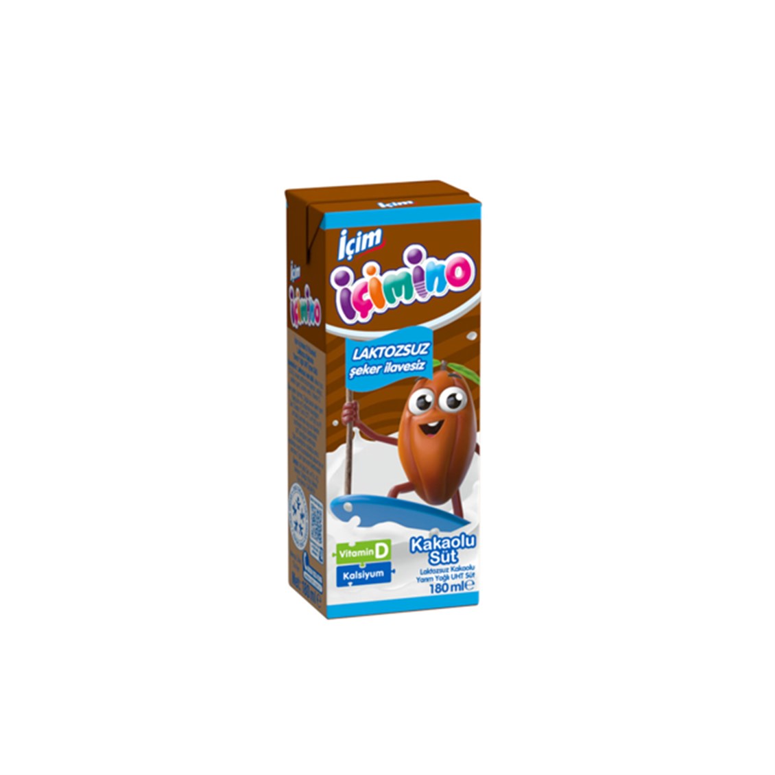 İçim İçimino Laktozsuz Kakaolu Süt 180 ml
