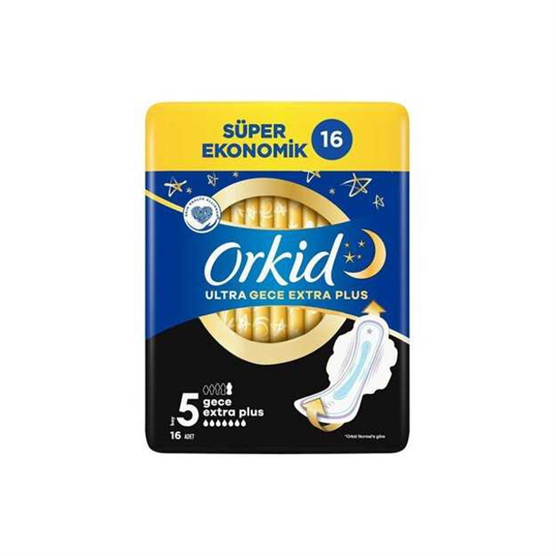 Orkid Ultra Gece Extra Eko Plus 16'lı