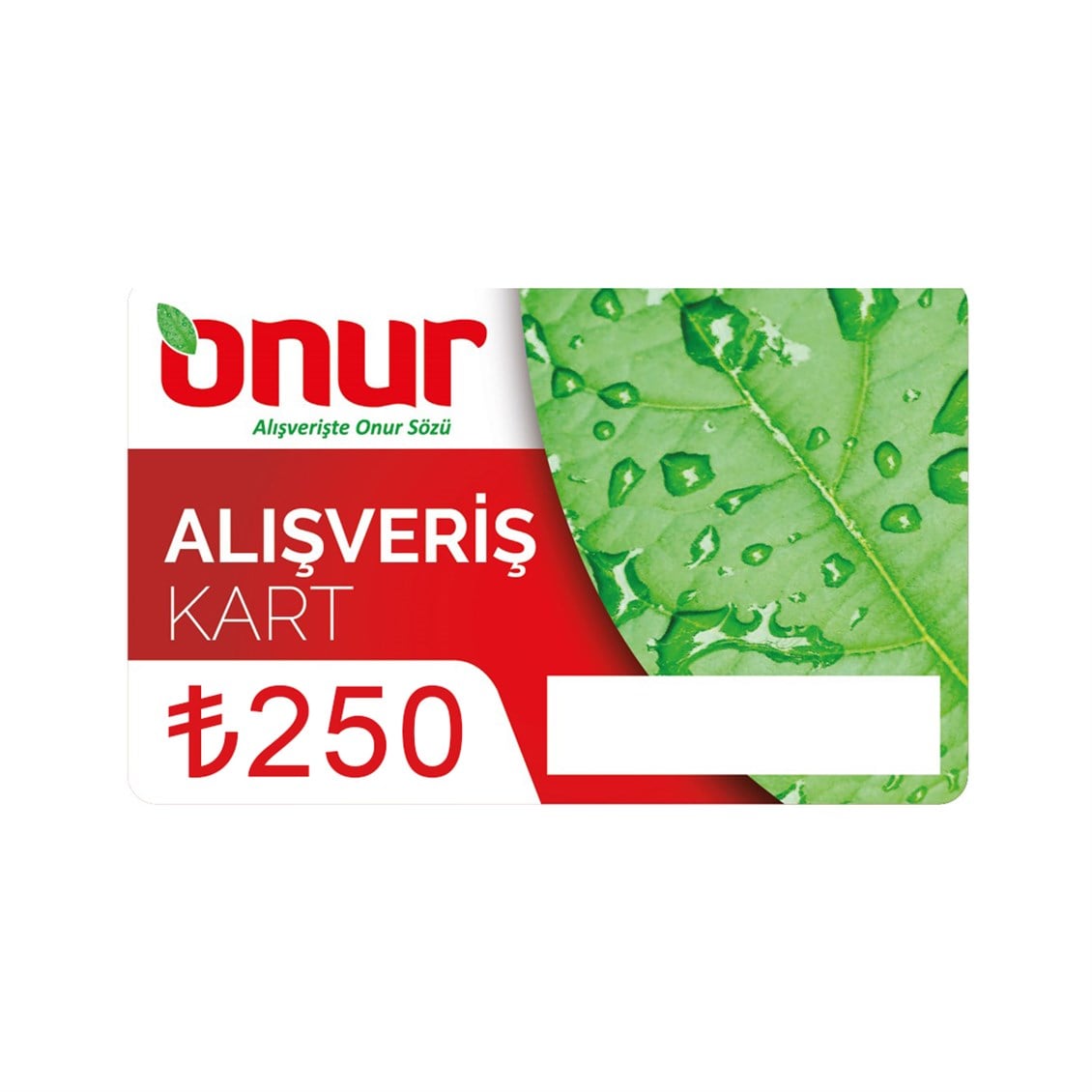 ALISVERIS KARTI 250 TL