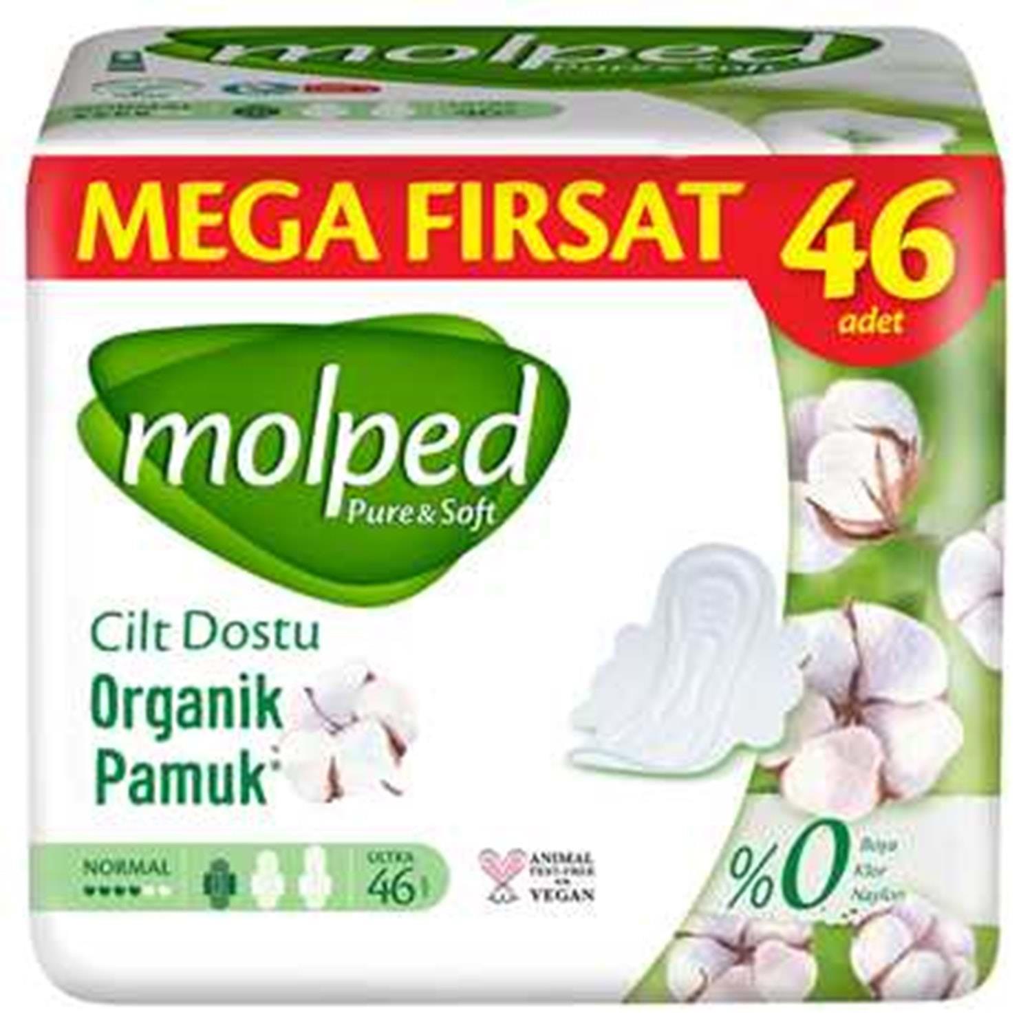 Molped Pure Soft Mega Paket Normal 50'lı