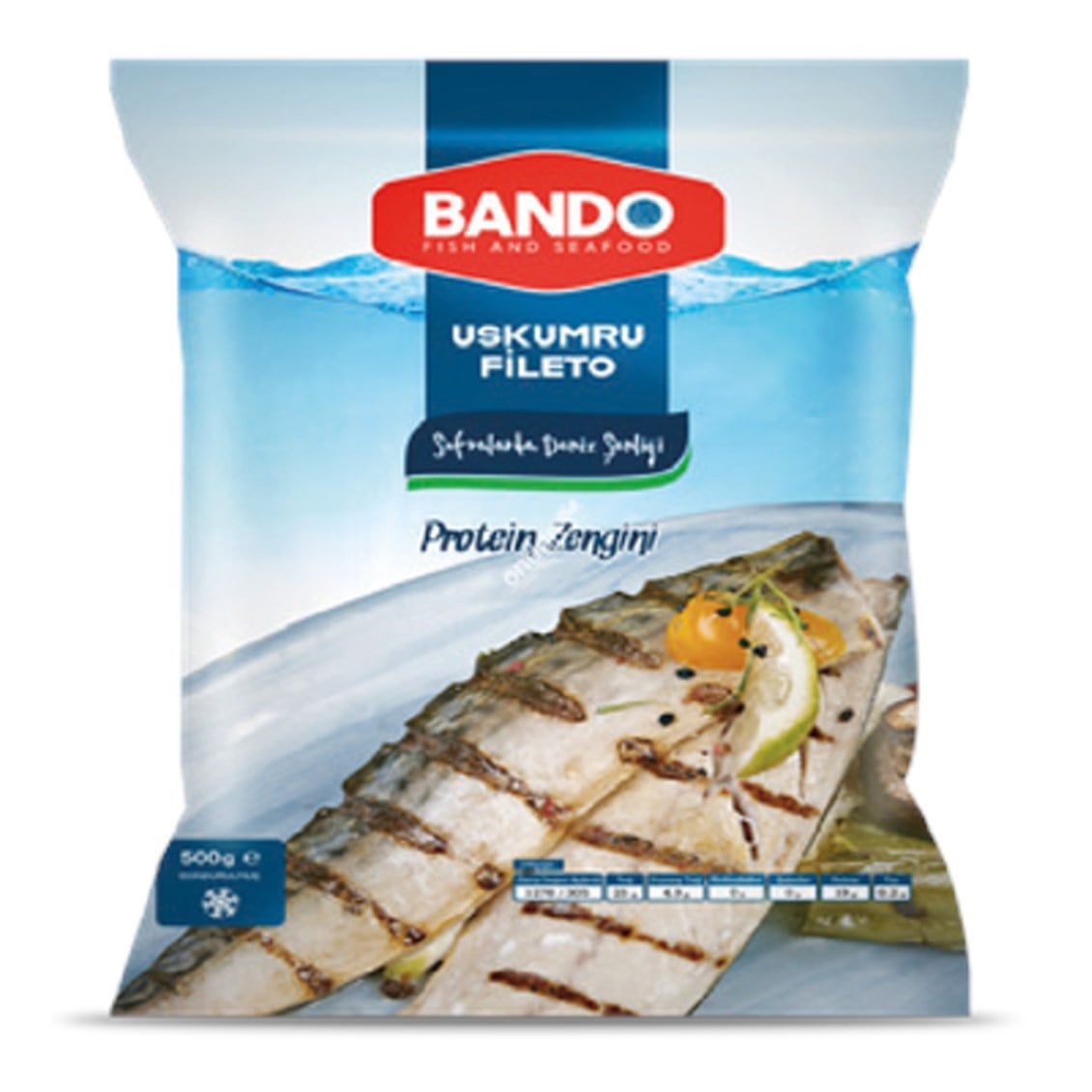 Bando Uskumru Fileto 500 Gr