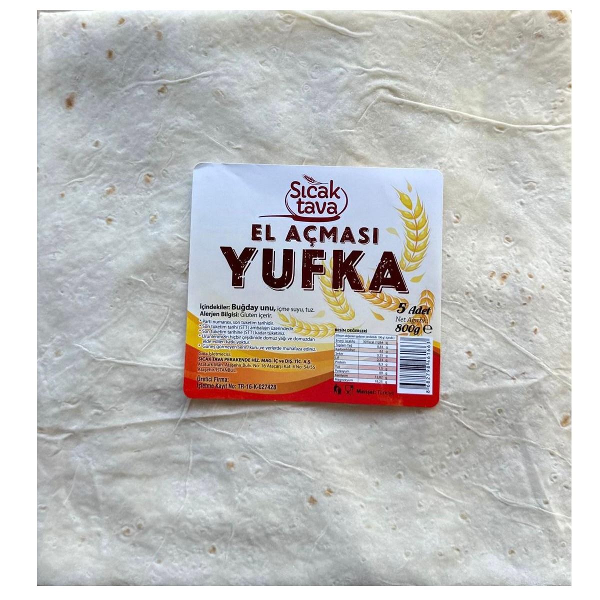 Sıcak Tava Yufka El Açması 800 Gr