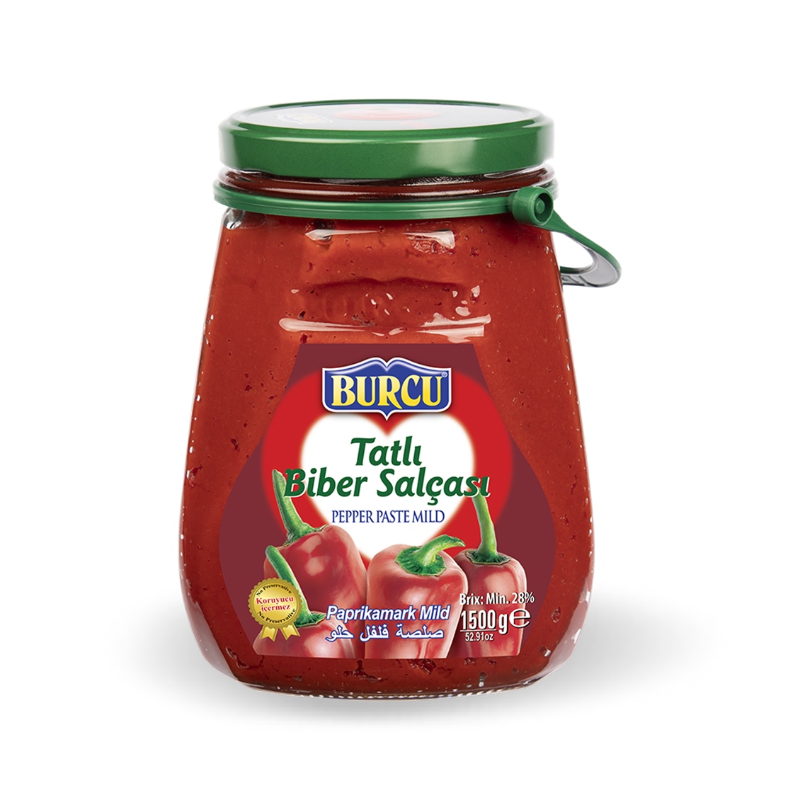  BURCU EV TIPI TATLI BIBER SALCASI 1,5 KG 
