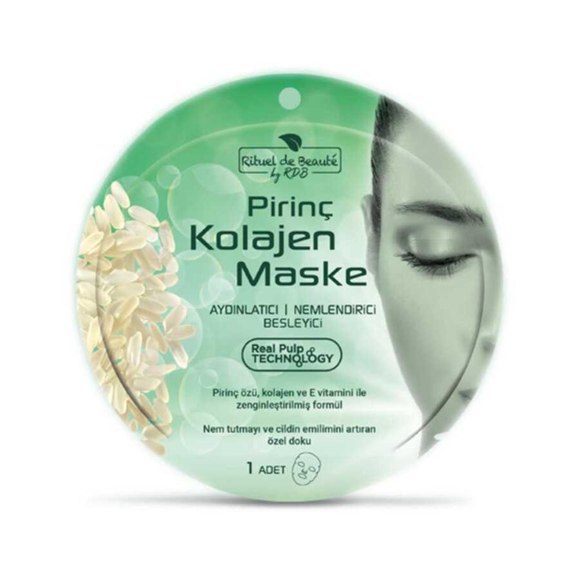 Rituel de Beaute Pirinç Kolajen Yüz Maskesi