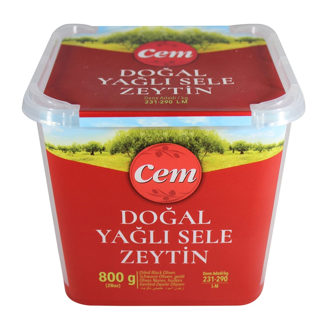  CEM DOGAL Y.SELE ZEYTİN (231-290) 800 GR 