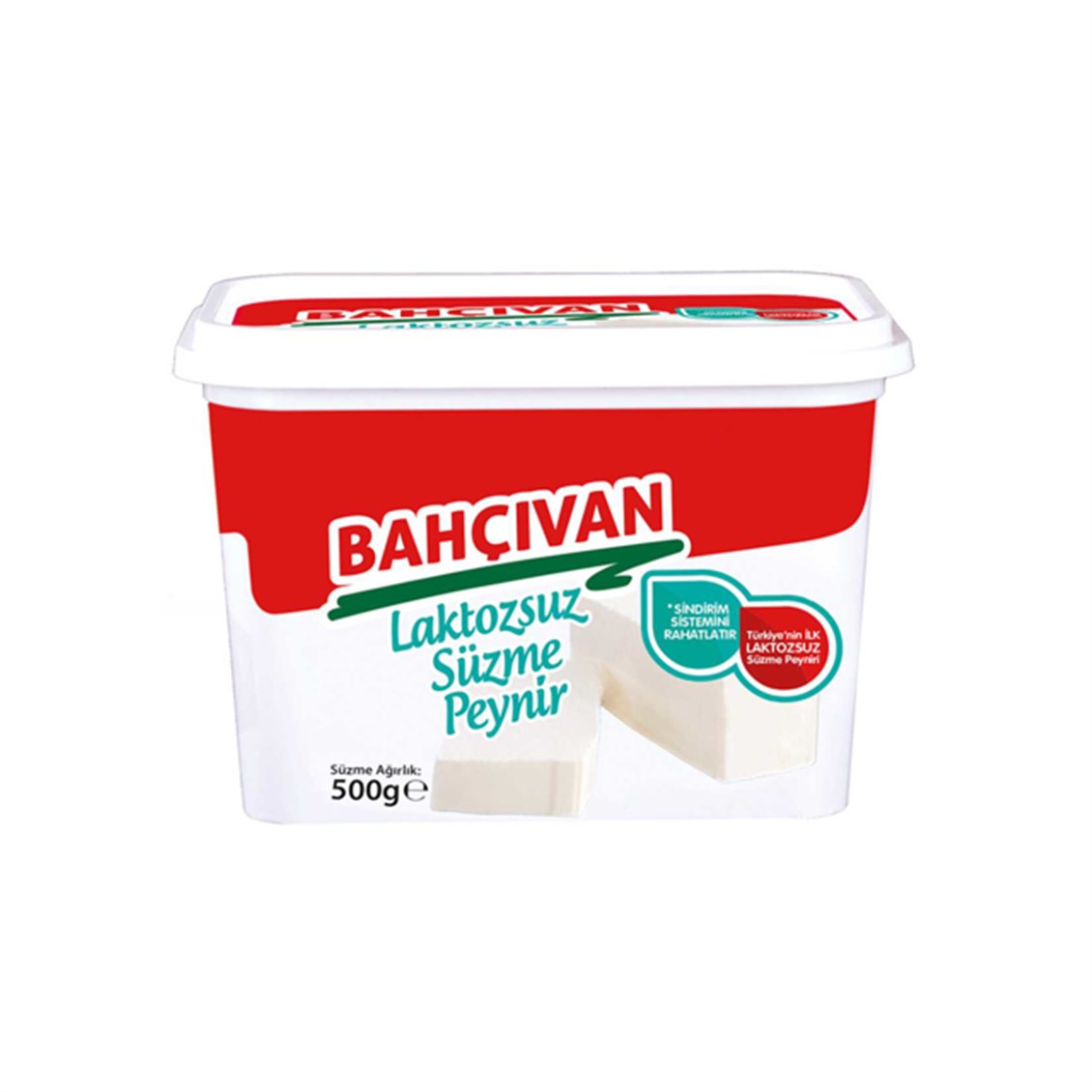 Bahçivan Yarım Yağlı Laktozsuz Süzme Peynir 500 Gr