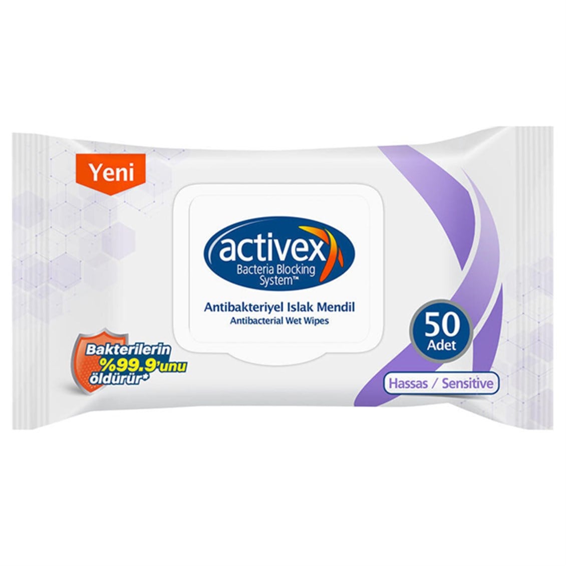 Activex Islak Havlu Hassas 50'li