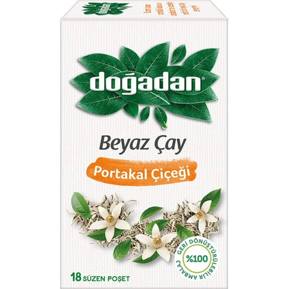  DOGADAN PORTAKAL CICEKLI BEYAZ CAY 18 LI 