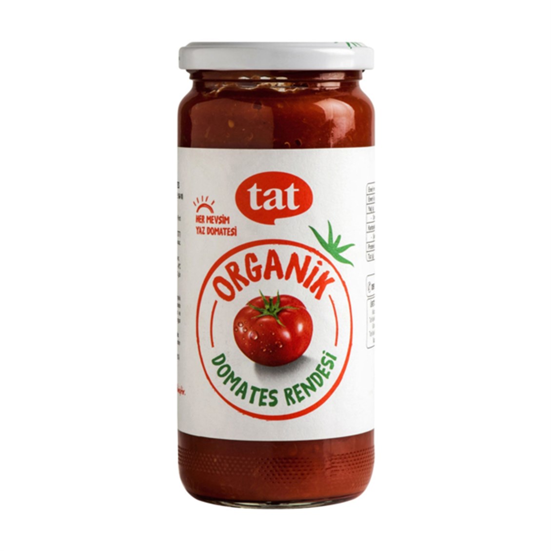  TAT ORGANİK DOMATES RENDESİ 470 GR 
