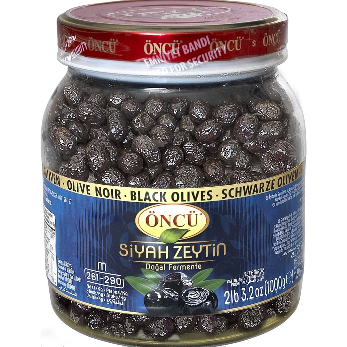  ONCU SIYAH YAGLI ZEYTIN PET 1KG*6 