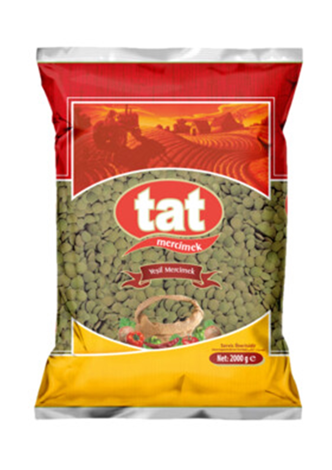  TAT BAKLIYAT YESIL MERCIMEK 2 KG 