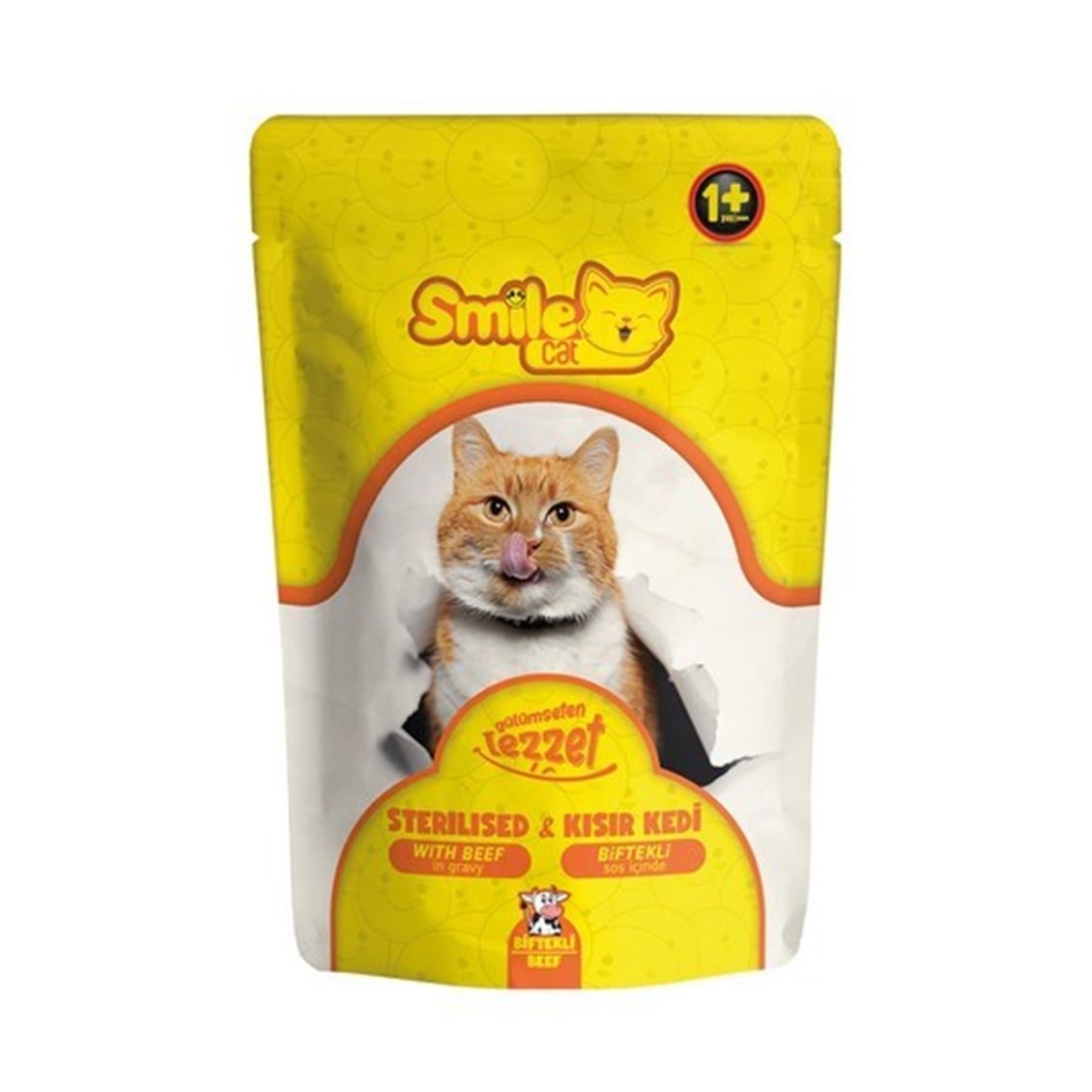  SMILE CAT POUCH 100 G KISIR KEDI BIFTEKL 