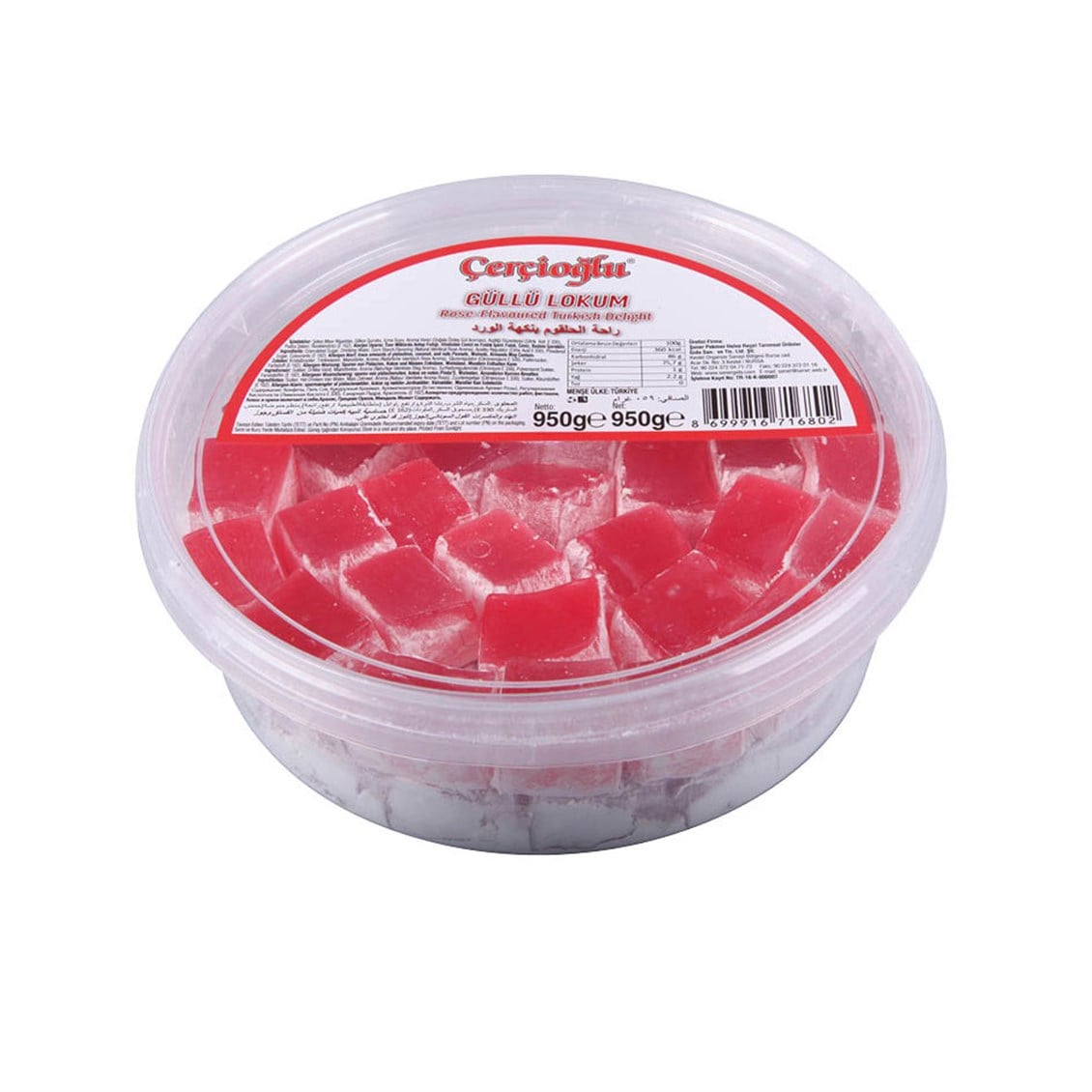 Şener Güllü Lokum 950 GR 