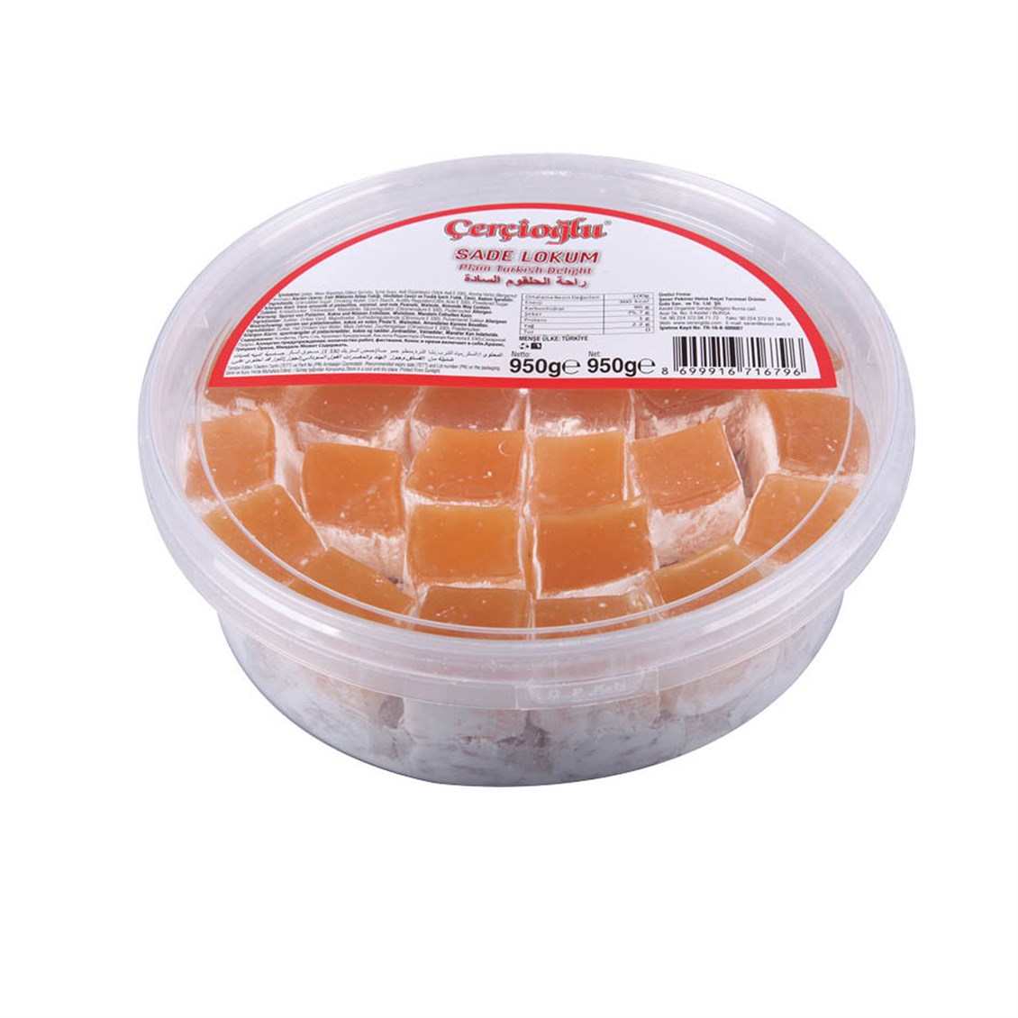 Şener Sade Lokum 950 gr