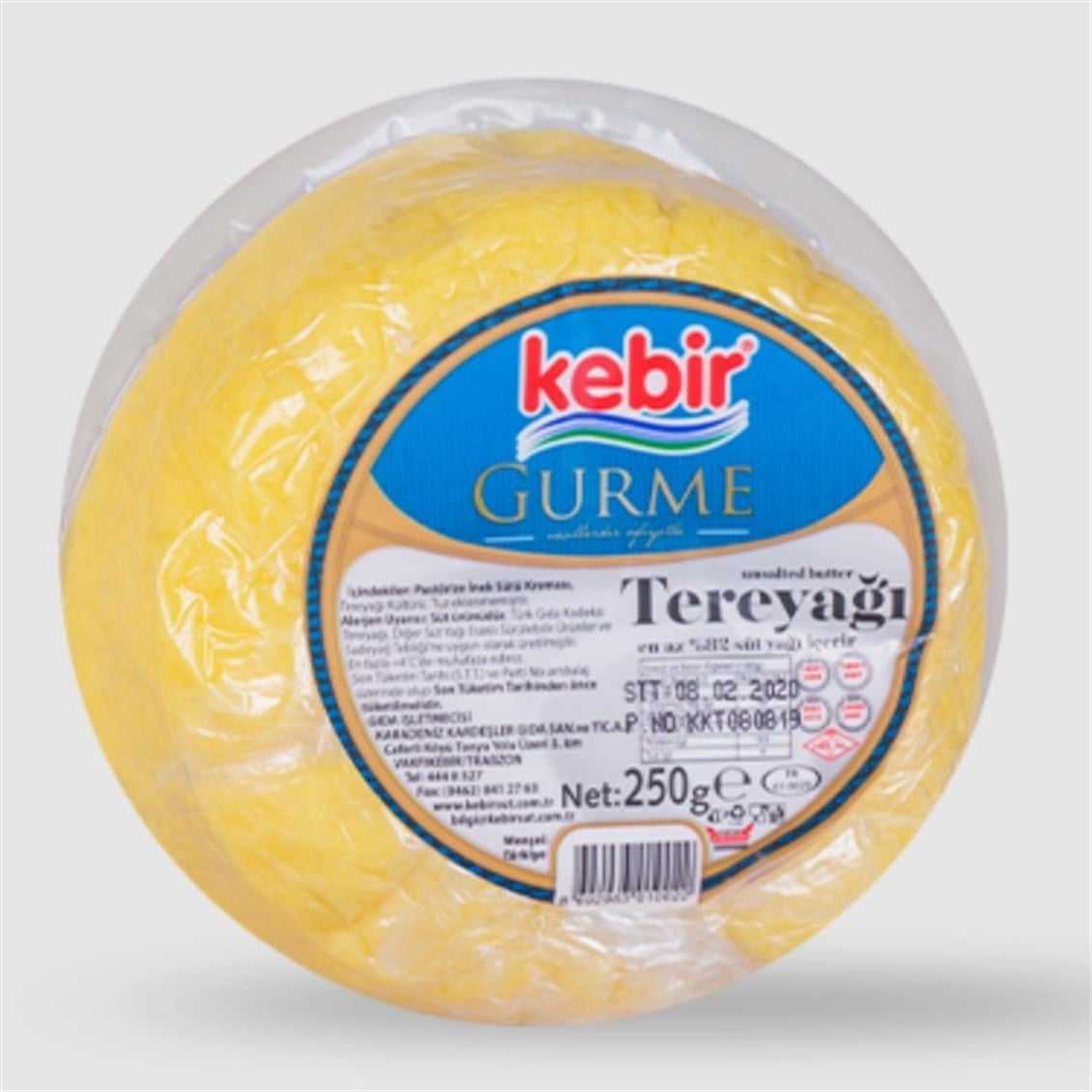 Kebir Tereyağ Gurme Tuzsuz 250 gr