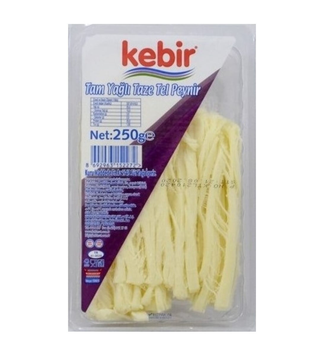 Kebir Tam Yağlı Tel Peynir 250 Gr
