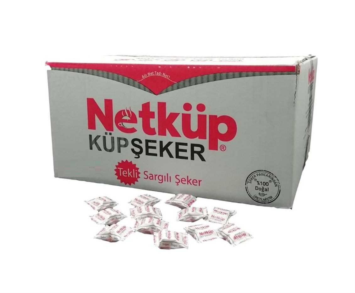 Netküp Tek Sarglı Küp Şeker 4 Kg