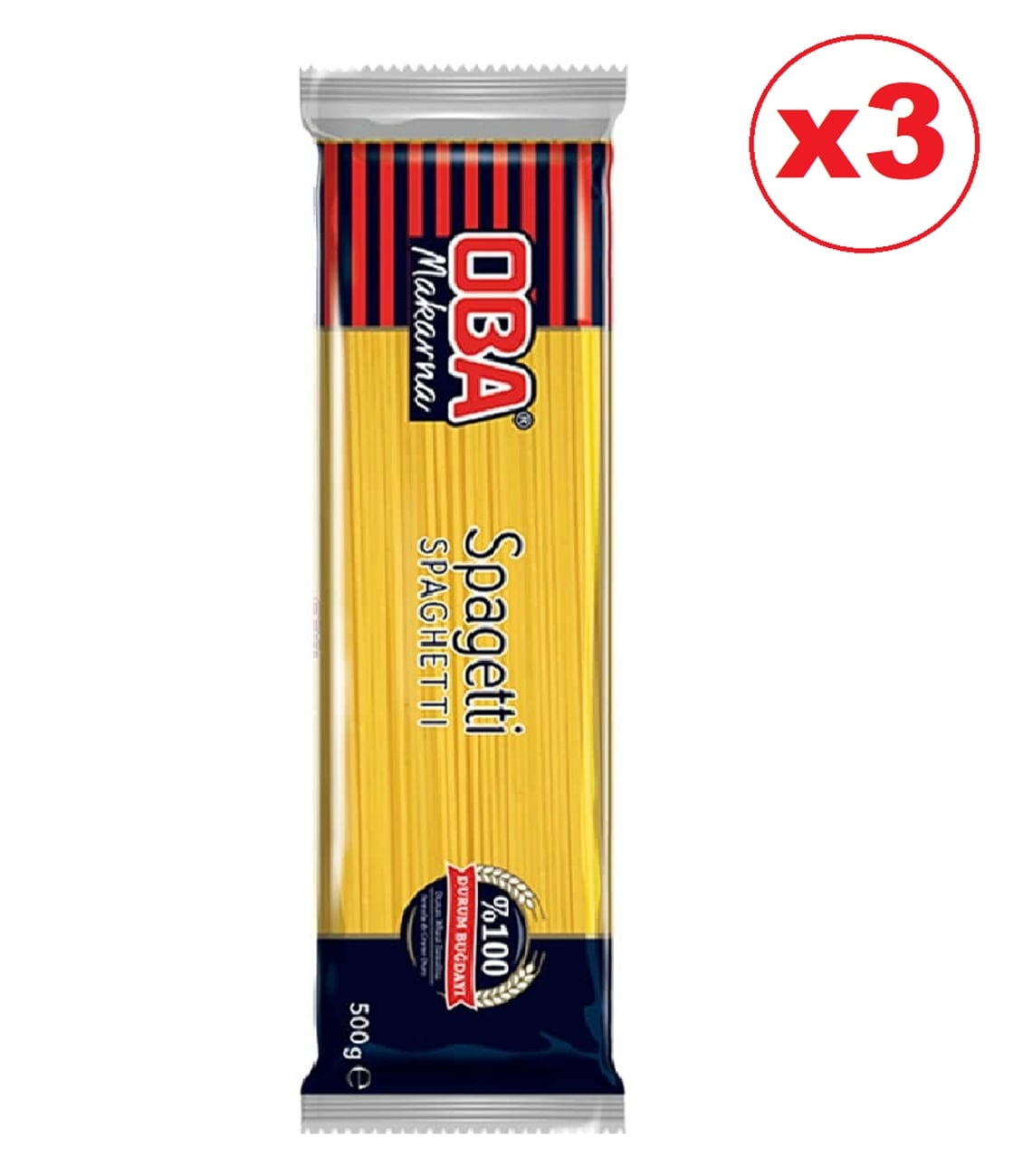 Etc.Oba Spagetthı Makarna 500 Gr X 3