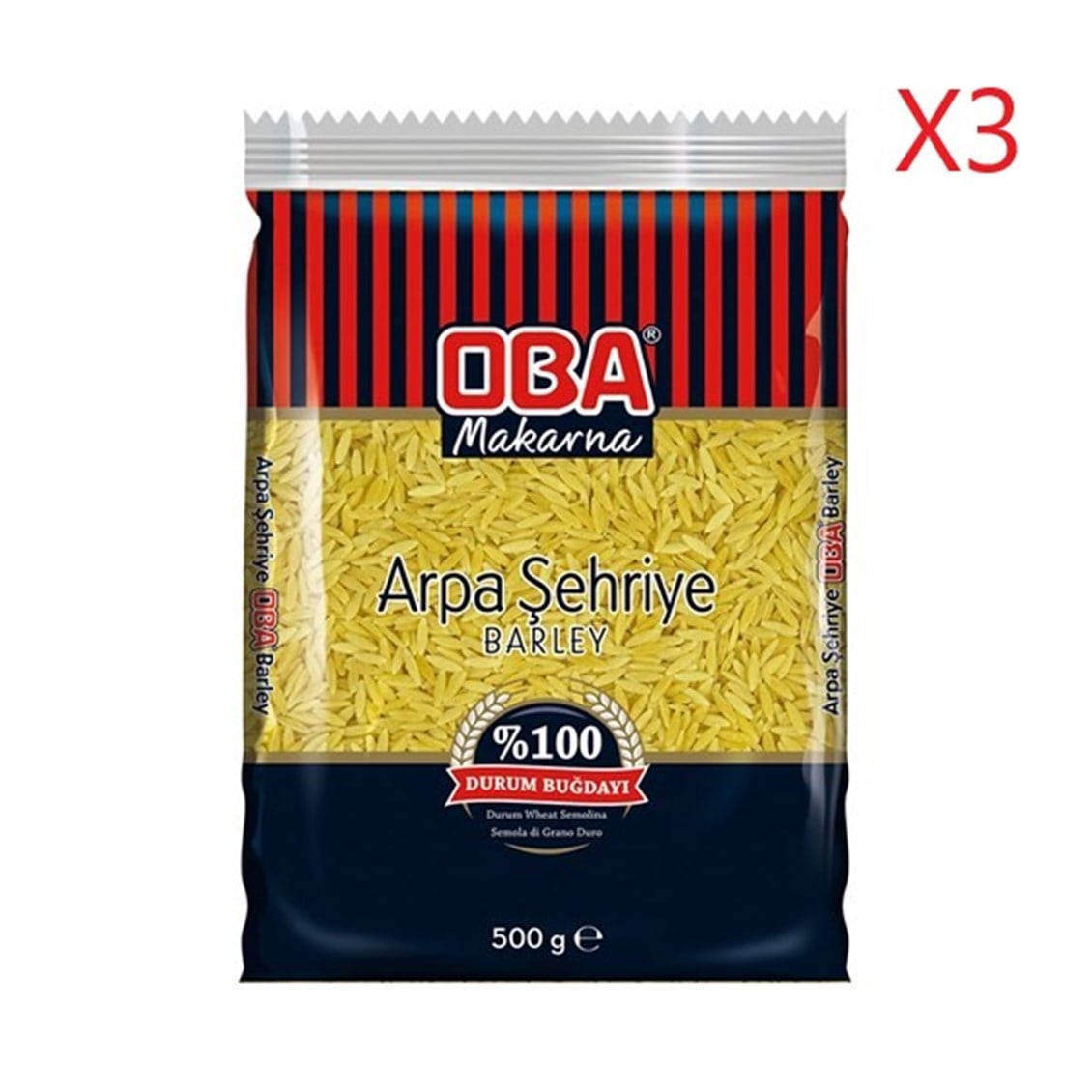 Etc.Arpa Şehriye Makarna 500 Gr X 3