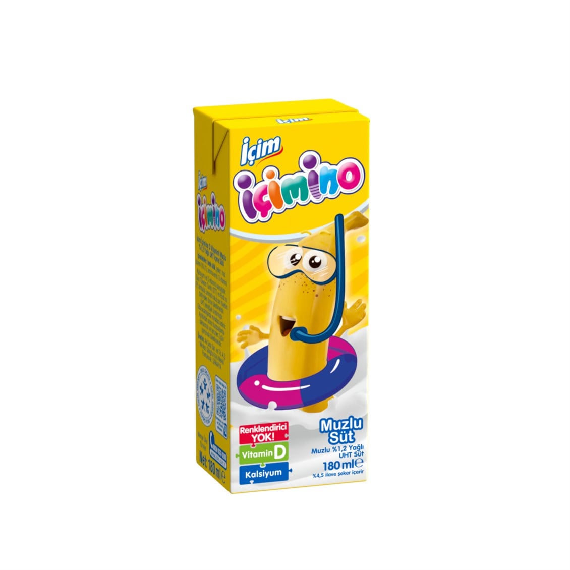 İçim İçimino Muz Aromalı Süt 6 x 180 ml