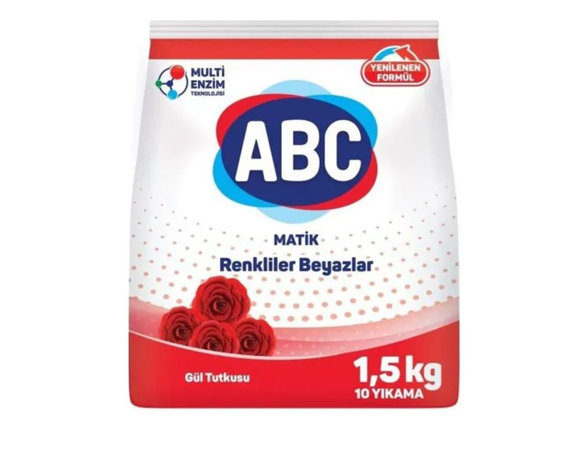 ABC Matik Gül Beyaz Renkliler 1,5 kg