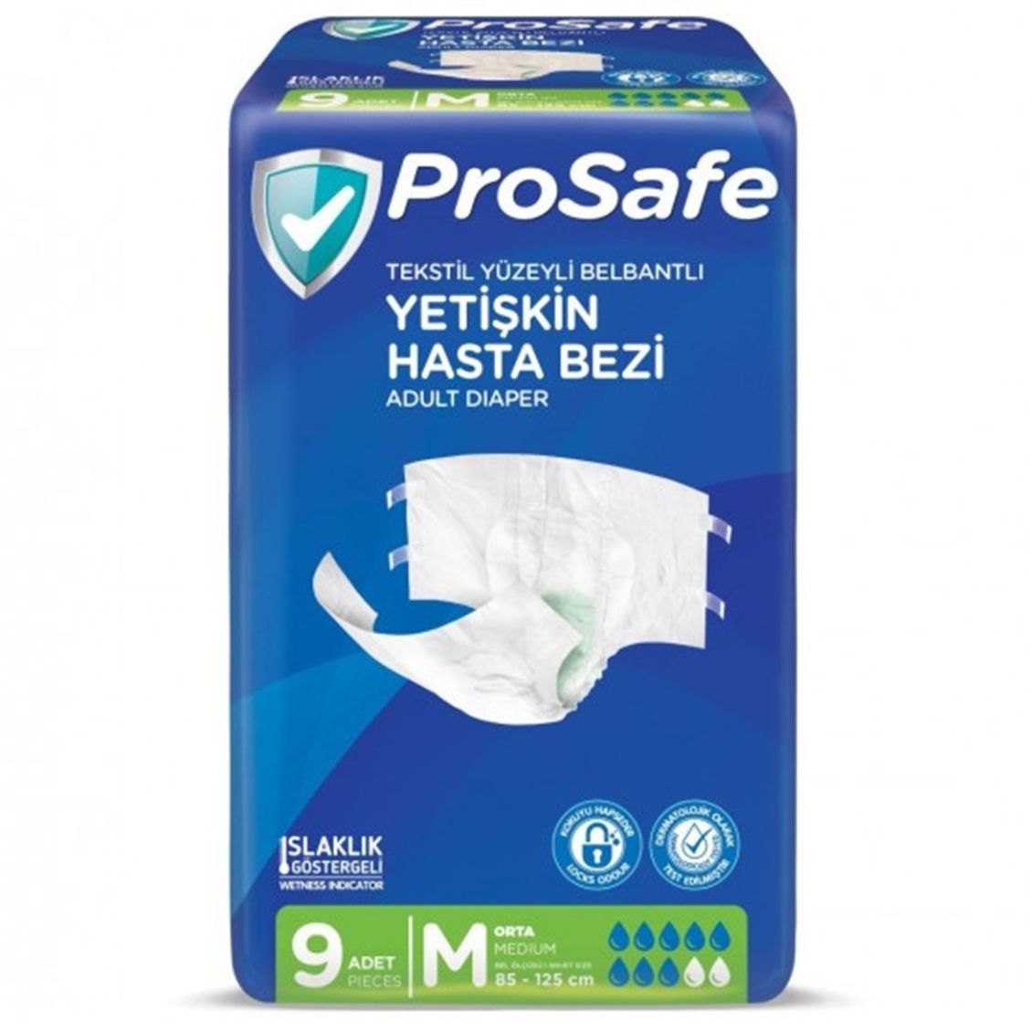 Prosafe Hasta Bezi Belbantlı Orta 9'lu