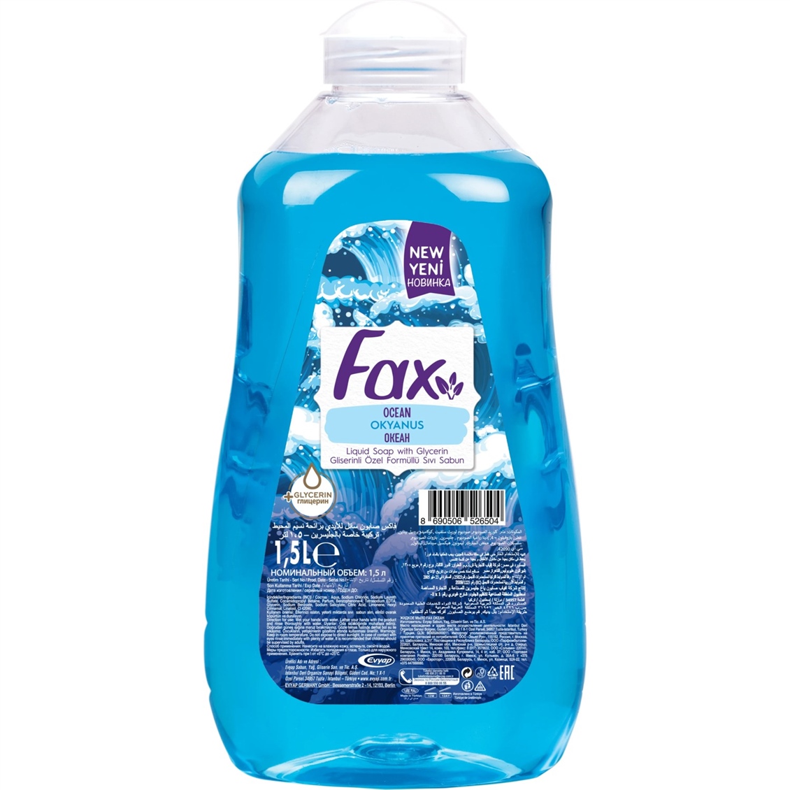 Fax Sıvı Sabun Zeytinyağlı 1,5 Lt