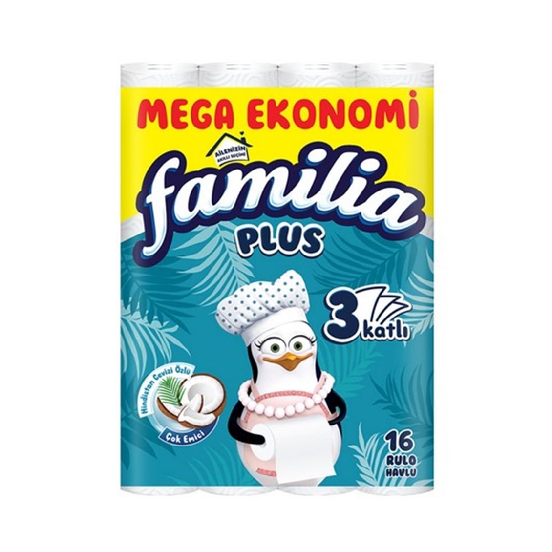 Familia Havlu Plus 3 Katlı 16'li Coconut Özlü