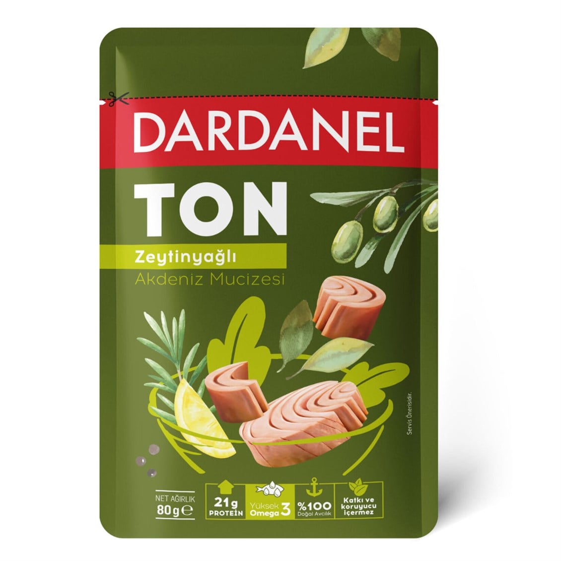 Dardanel Zeytinyağlı Poşet Ton Balığı 80  gr