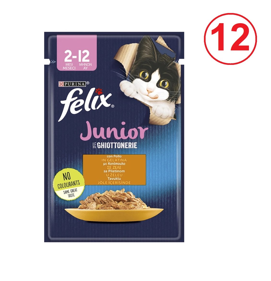 Etc.Felix Pouch Tavuklu 12'li 85 gr 