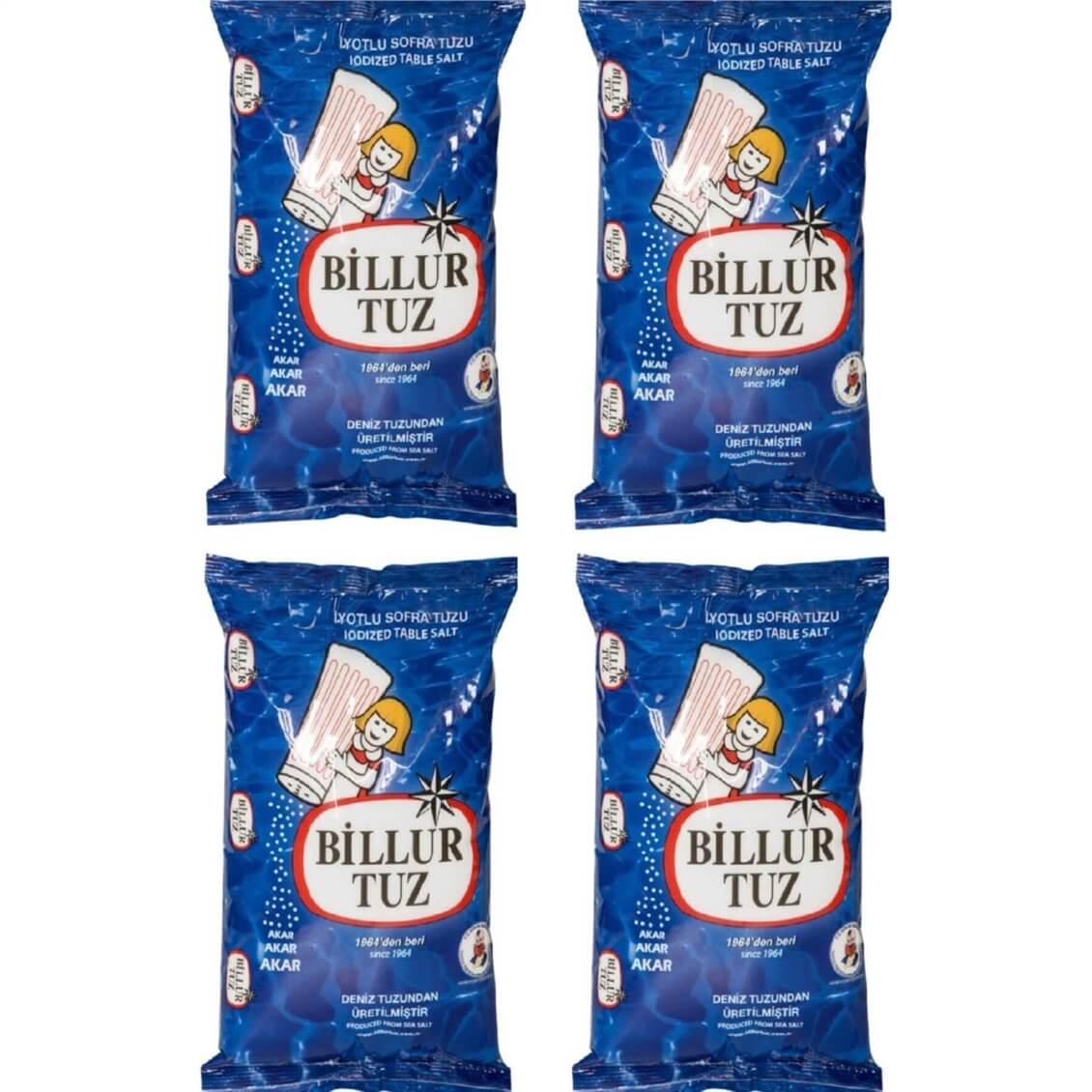 Billur Tuz 750 Gr 4'lü