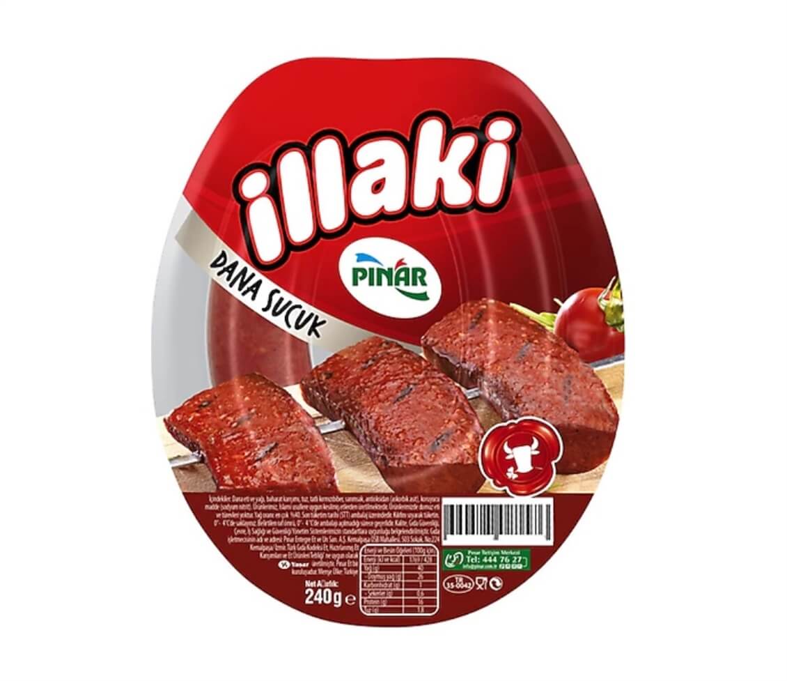 Pınar Et Sucuk Dana İllaki 240  gr