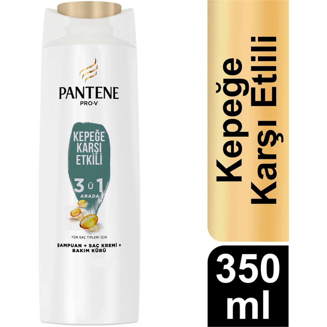 Pantene Kepeğe Karşı Etkili 3'ü1 Arada Şampuan 350 ml