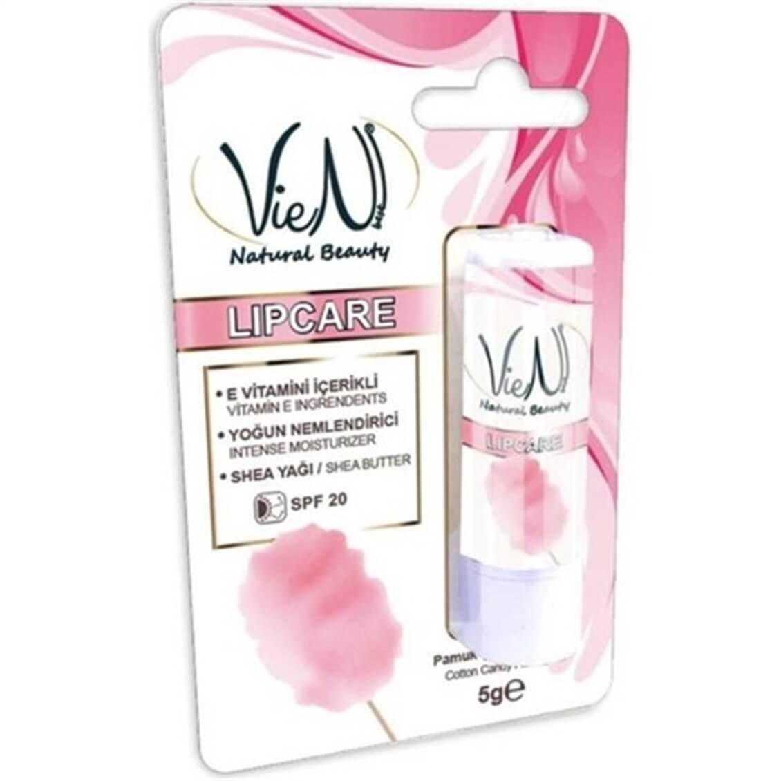 Vien Lipcare Pamuk Şekeri Aromalı Dudak Koruyucu Krem 5 gr