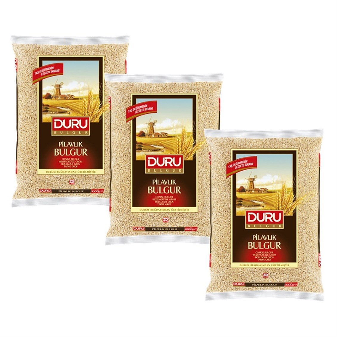 ETC.DURU BULGUR PILAVLIK 1KG X 3 ADET