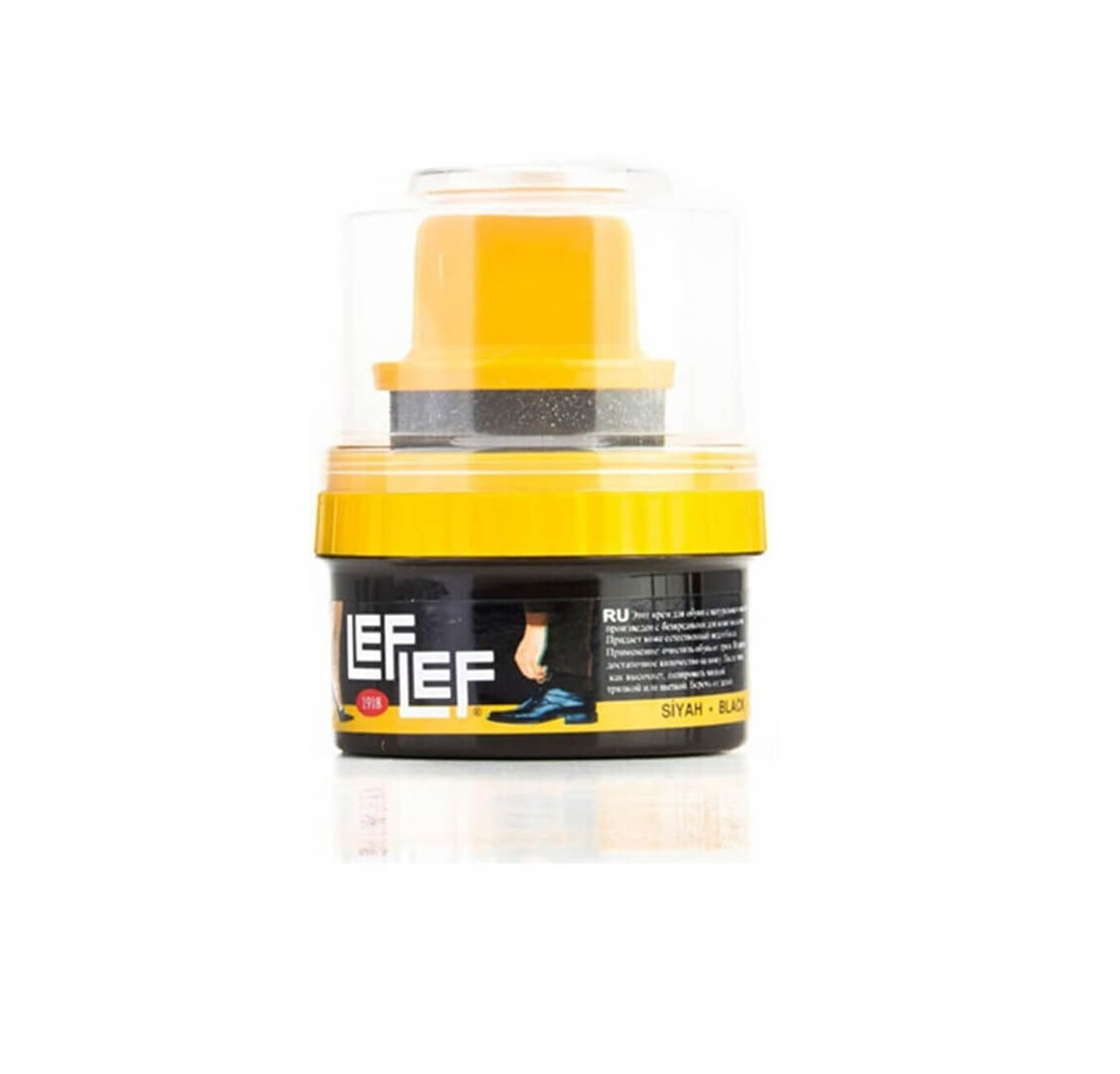 Nuri Leflef Krem Ayakkabı Boyası Cilalı 60 ml Siyah