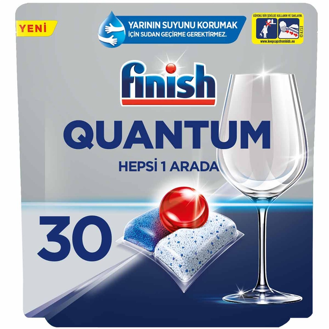 Finish Quantum 30 Kapsül Bulaşık Makinesi Deterjanı