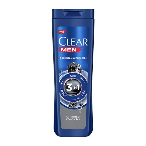 Clear Men Şampuan Cool Samp 3'ü 1 Arada 350 ml